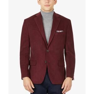 Michael Kors Sport Coat Men's Classic Corduroy Cotton Burgundy Blazer Size 38S